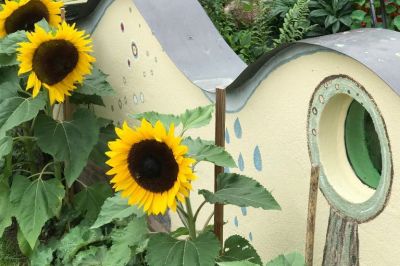 Blühen hinter der Hundertwassermauer