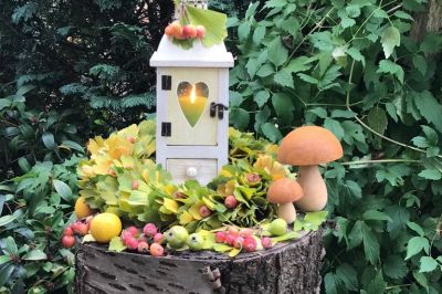 Deko mit Ginkgo