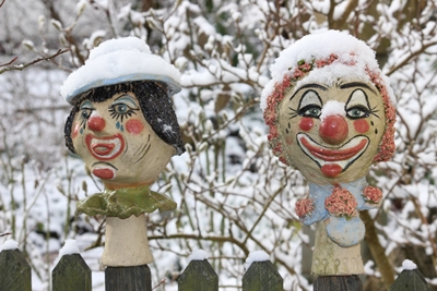 Clowns im Schnee