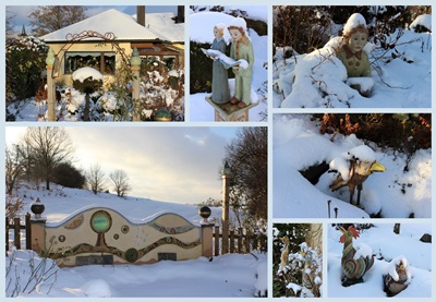 Keramik im Schnee